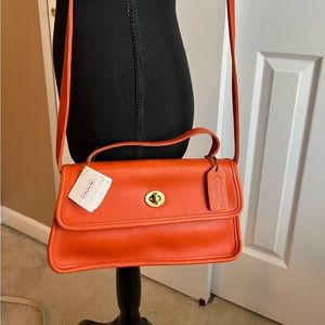 ORANGE COACH PURSE